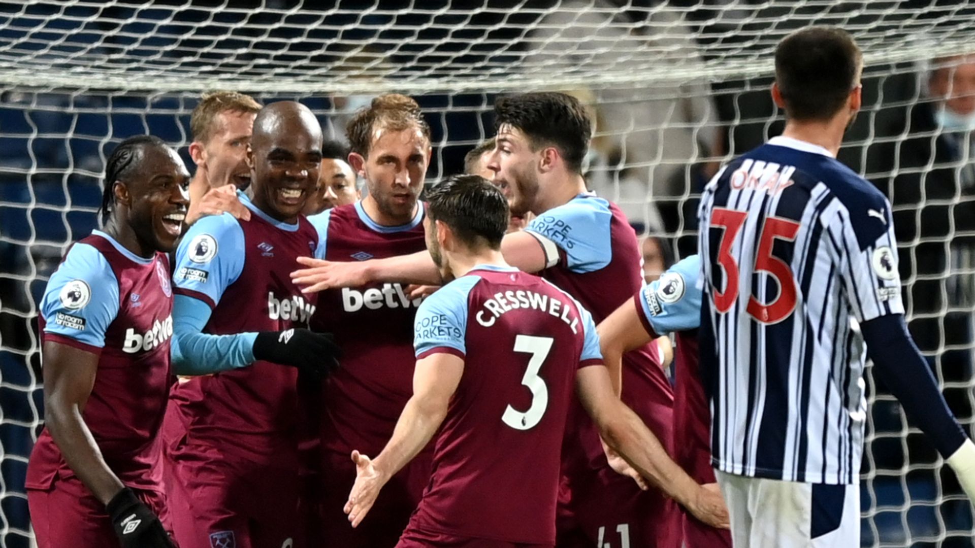 West Ham close in on Europe after West Brom win