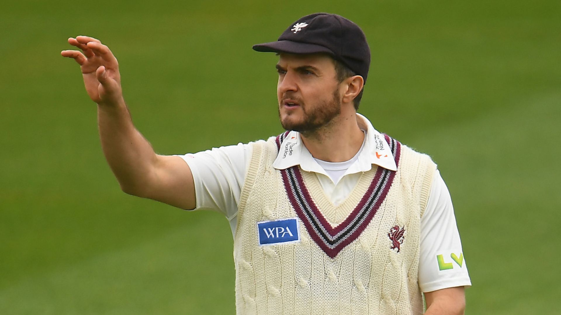 Somerset field county game's first Covid substitute