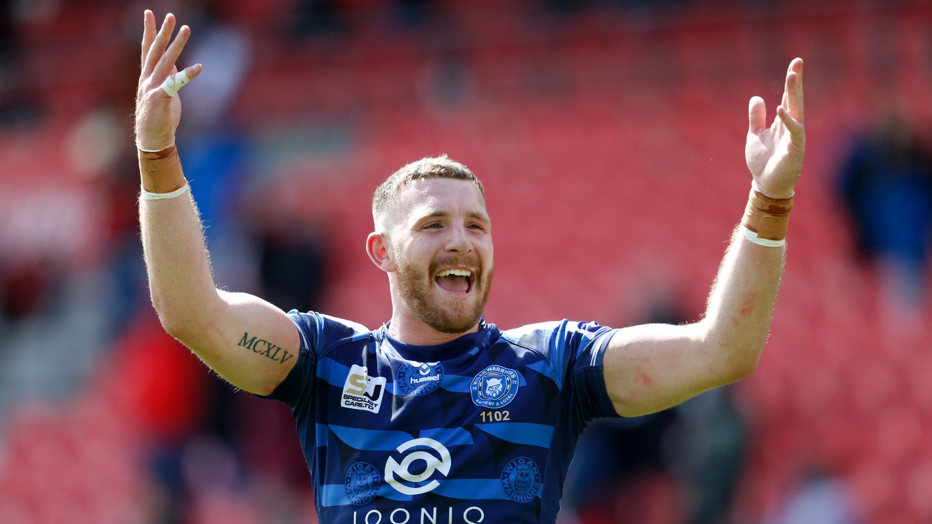 Wigan's Hastings puts boot into old club Salford