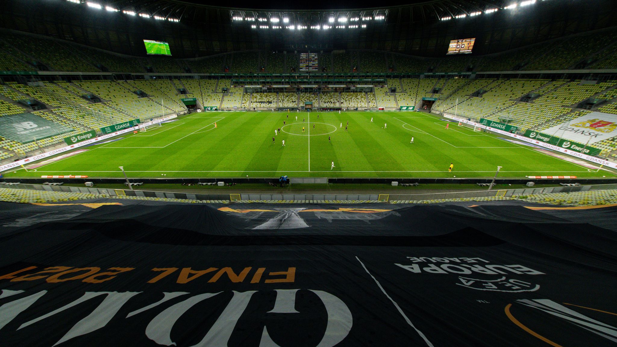 Europa League: UEFA confirms up to 9,500 fans can watch final in Gdansk