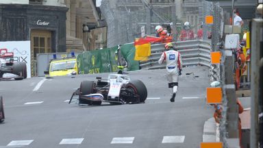 Huge crash for Schumacher