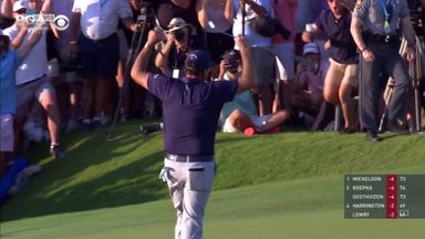Mickelson's history-making winning moment