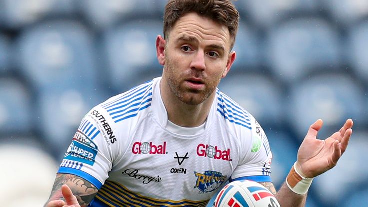 Picture by Paul Currie/SWpix.com - 14/03/2021 - Rugby League - Betfred Super League Friendly - Huddersfield Giants v Leeds Rhinos - John Smith's Stadium, Huddersfield, England - Leeds Rhinos' Richie Myler