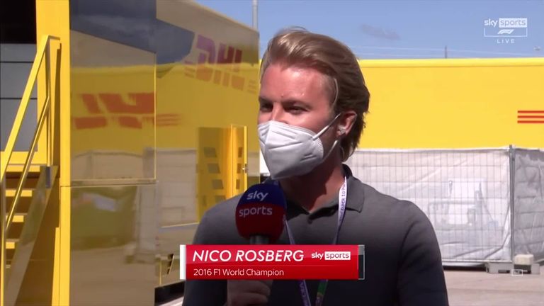 Watch the best bits from Nico Rosberg's first appearance on Sky Sports F1 in the 2021 season from Saturday at the Portuguese GP. Join the team again from 1.30pm on Sunday