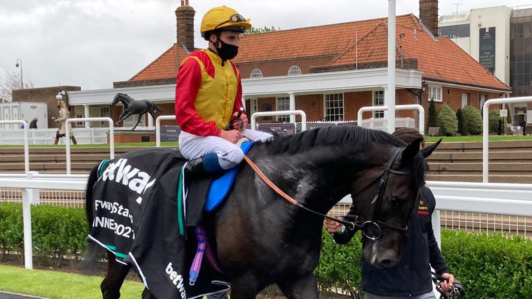 John Leeper after his Newmarket win