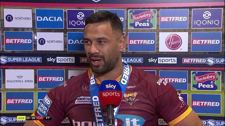 Kenny Edwards picked up player of the match for his performance in the Giants big away win over Warrington