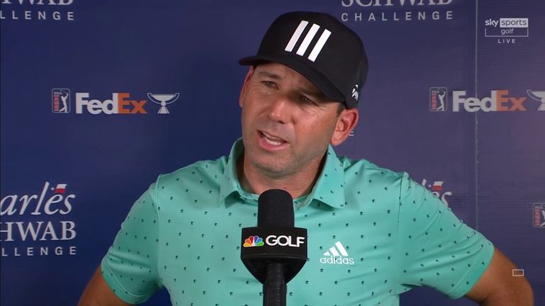 Sergio Garcia reflects on grabbing a share of the early lead at the Charles Schwab Challenge and discusses his recent run of disappointing results on the PGA Tour.