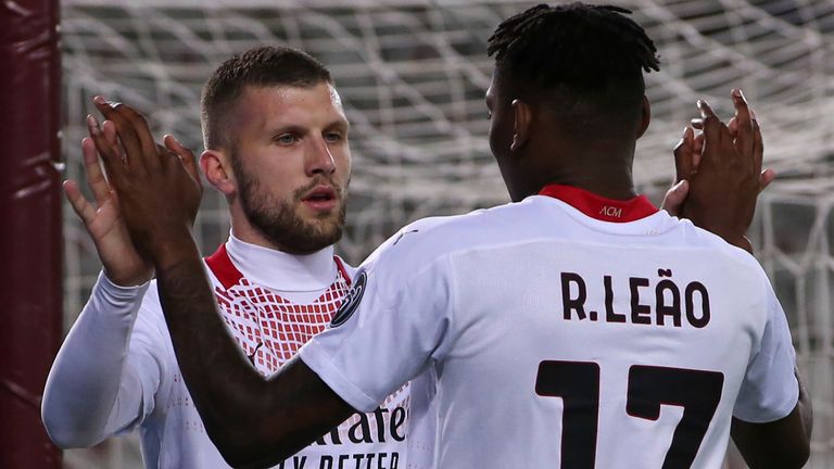 Ante Rebic netted a hat-trick in AC Milan's big victory