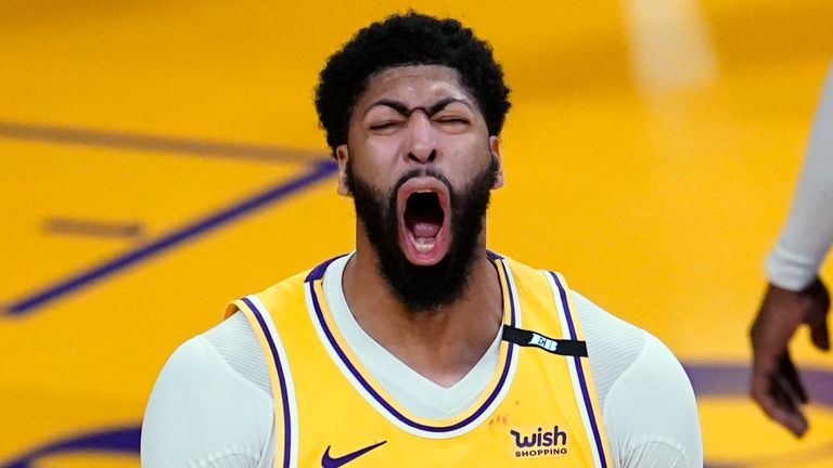 Anthony Davis stars as Los Angeles Lakers smother Phoenix Suns to take ...