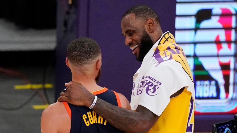 LeBron James had 22 points, 10 assists and 11 rebounds as the Los Angeles Lakers secured their place in the NBA Playoffs.