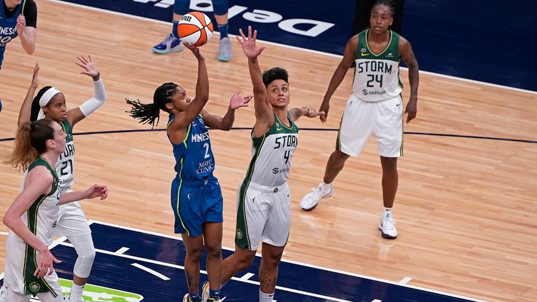 Highlights of the WNBA regular season game between the Seattle Storm and the Minnesota Lynx.
