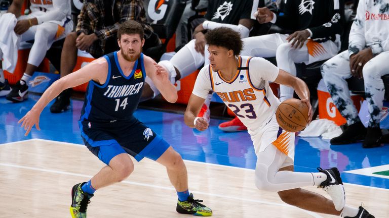 Highlights of the Phoenix Suns against the Oklahoma City Thunder in Week 19 of the NBA.
