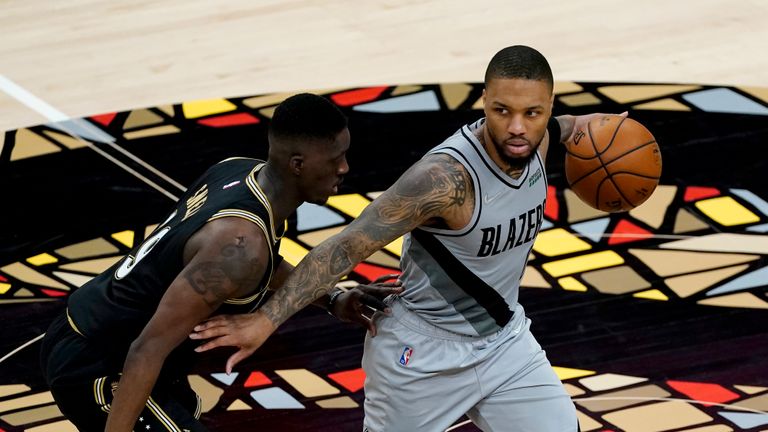 Highlights of the Portland Trail Blazers against the Atlanta Hawks in Week 20 of the NBA.