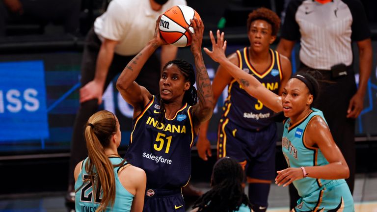 Highlights of the WNBA regular season game between the Indiana Fever and the New York Liberty on opening night.