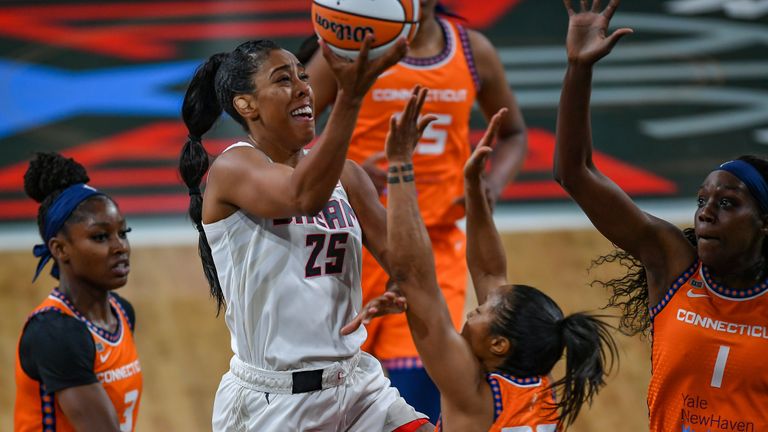 Highlights of the WNBA regular season game between the Connecticut Sun and the Atlanta Dream on opening night.