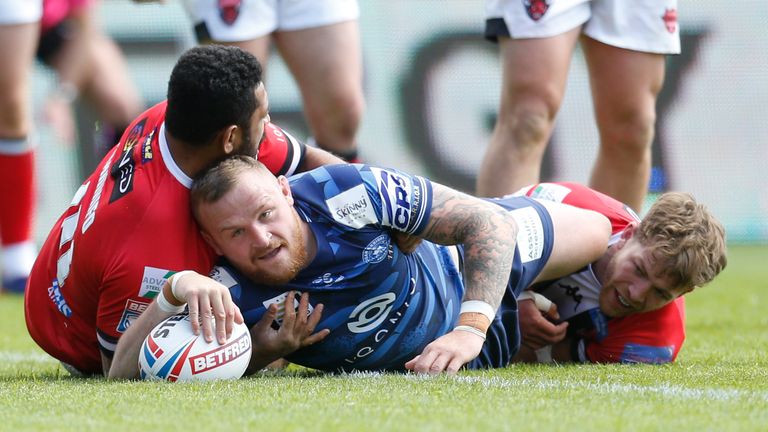 Brad Singleton's two tries helped spark Wigan's fightback