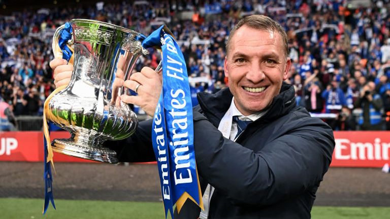 Brendan Rodgers guided Leicester to their first FA Cup success