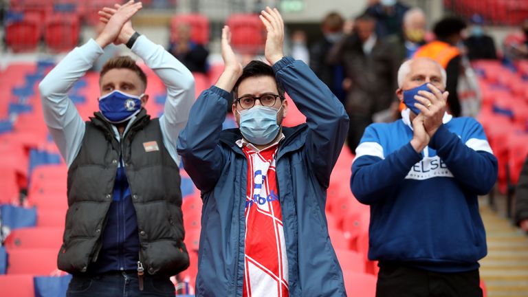 Following Saturday's successful FA Cup final test event, which saw 21,000 in attendance for Leicester's Wembley victory over Chelsea, two Sky Bet Championship clubs will see the return of fans