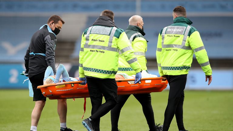 PA - Chloe Kelly was stretchered off 