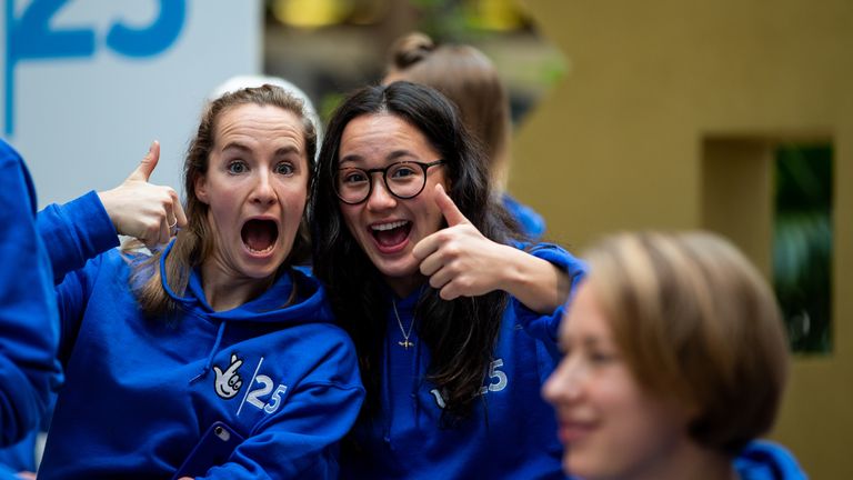 Claire Cashmore - (left) alongside fellow Paralympics star Alice Tai - is hoping to compete at her fifth Games