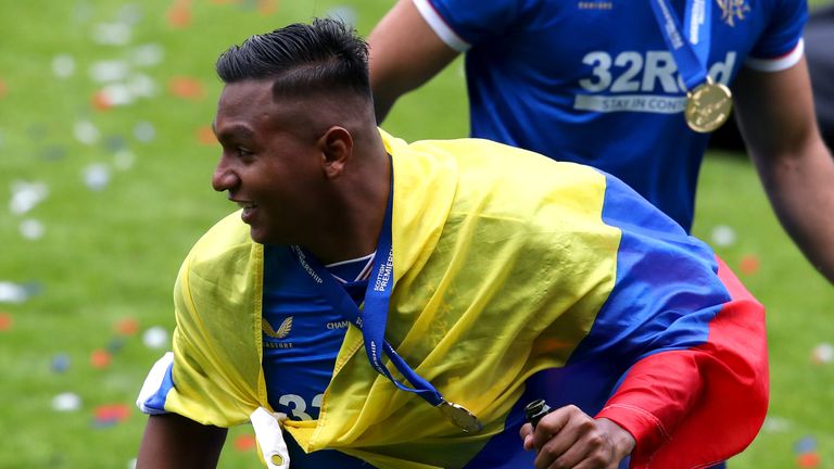 Alfredo Morelos joined up with Colombia on the back of securing the SPL title with Rangers and so far has ten caps for his country. 
