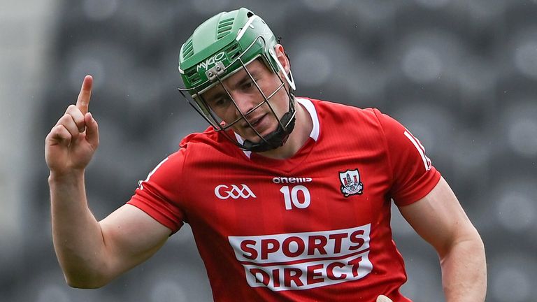 Robbie O'Flynn celebrates his first-half goal