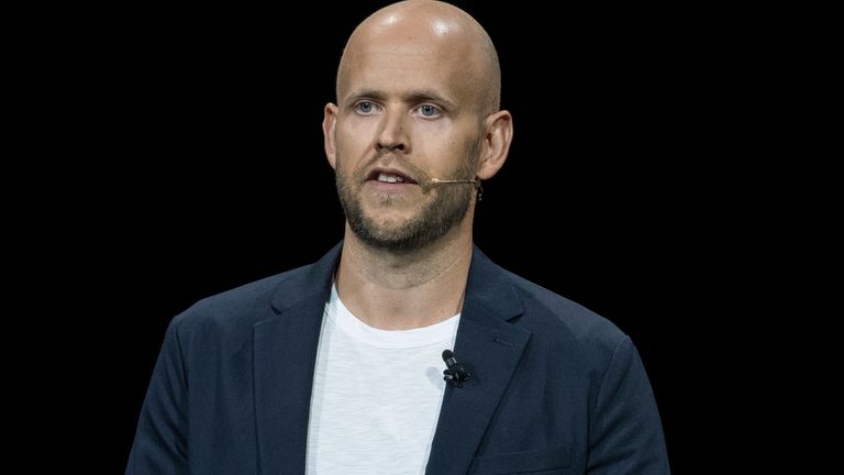 Daniel Ek, Spotify co-founder and CEO, says he has been an Arsenal fan since childhood