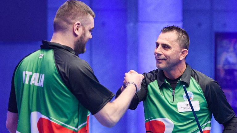 Italy's Daniele Corrieri and Fabio Petroni - World Cup of Pool