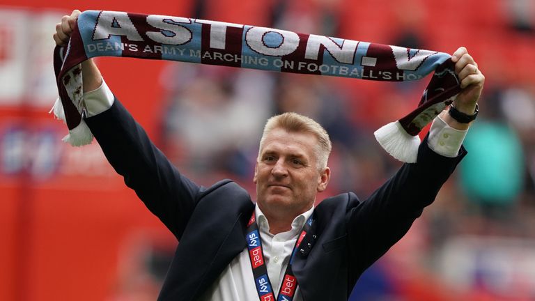 Dean Smith steered Aston Villa back into the Premier League via the 2019 Championship play-off final