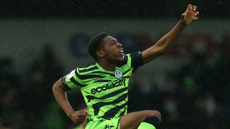 Ebou Adams gave Forest Green the lead on the night after seven minutes