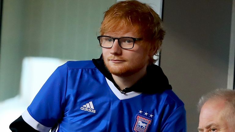 Ed Sheeran is to become Ipswich's shirt sponsor