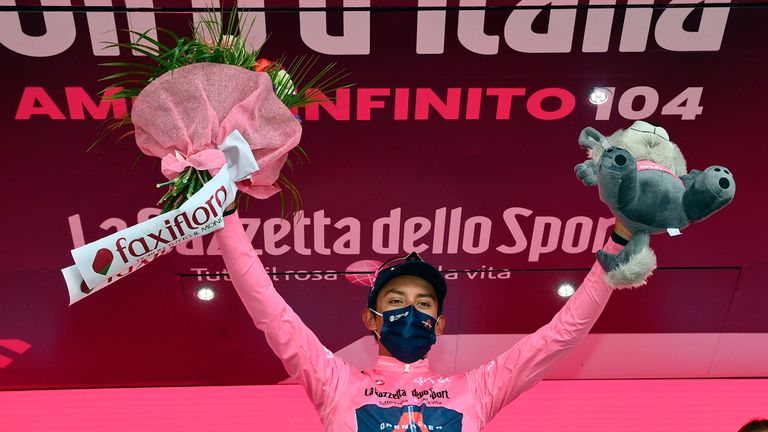 2019 Tour de France winner Egan Bernal triumphed in the Giro d'Italia on Sunday
