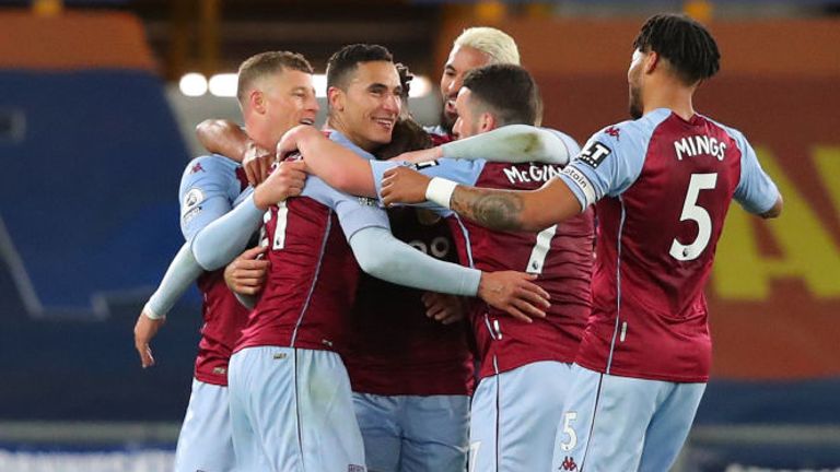 Anwar El Ghazi's strike earned Aston Villa all three points at Everton