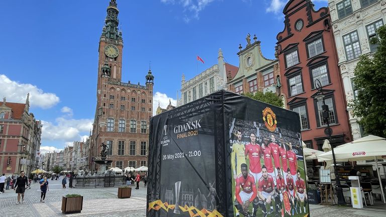 A number of United fans were attacked in Gdansk city centre on Tuesday night