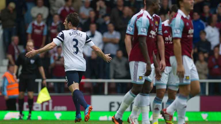 Leighton Baines memorably scored two free-kicks against West Ham in 2013