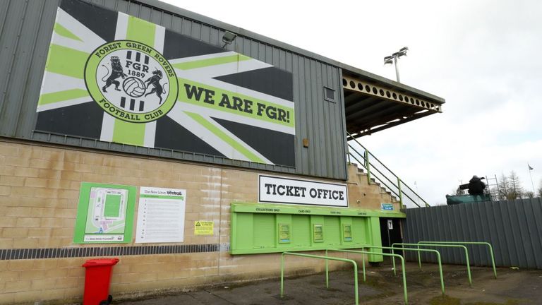 Forest Green Rovers play at The innocent New Lawn Stadium
