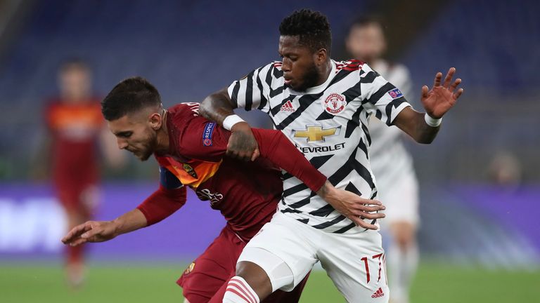 Fred impressed in midfield at the Stadio Olimpico