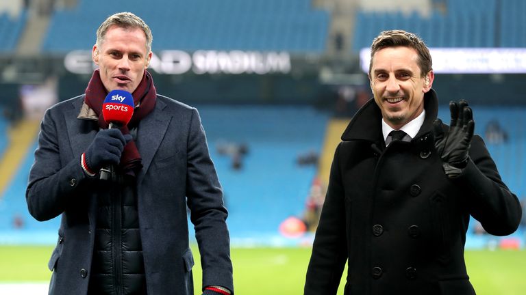 Jamie Carragher and Gary Neville