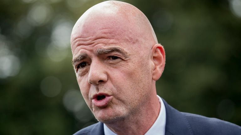 Gianni Infantino was elected FIFA president in February 2016
