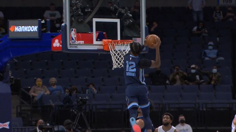 Morant's windmill dunk