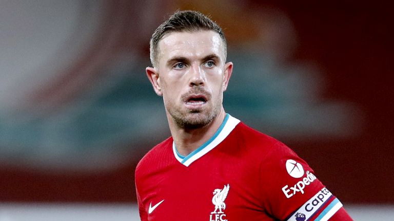 Jordan Henderson has not played for Liverpool since February 