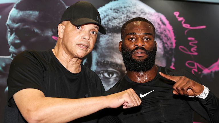 Trainer Virgil Hunter and Joshua Buatsi