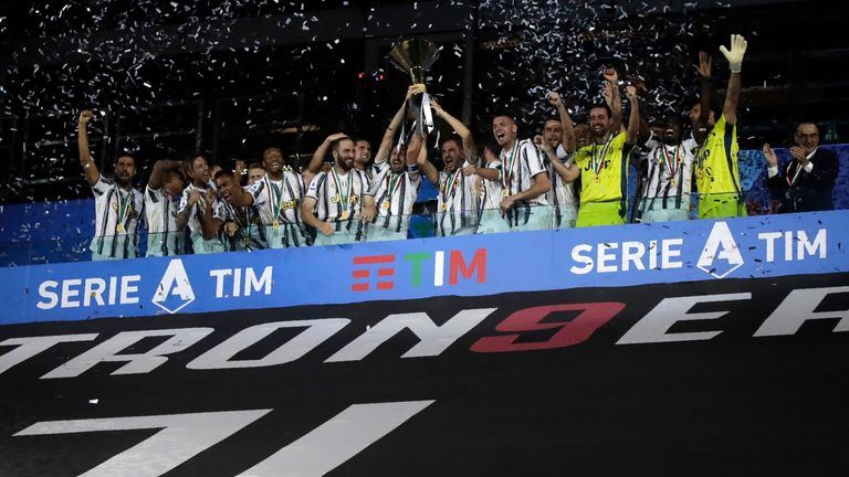 Juventus won Serie A last season but have since relinquished the title to Inter 