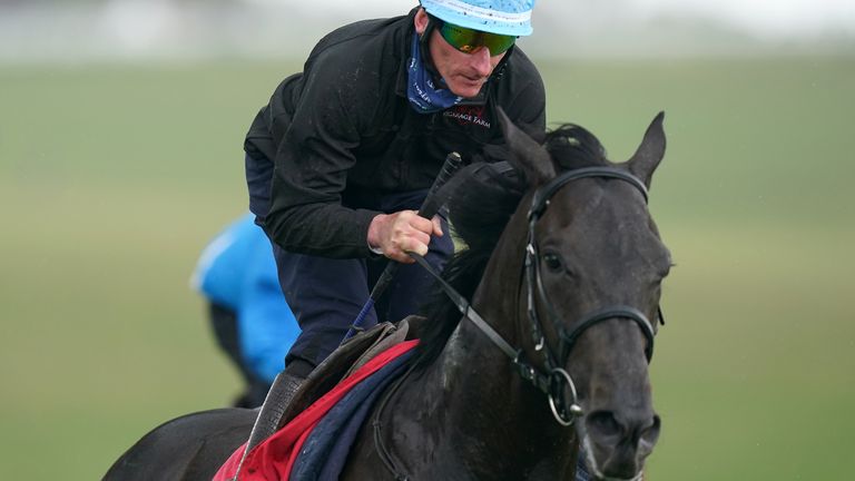 John Leeper with jockey Adam Kirby, who takes the ride in the 2021 Epsom Derby