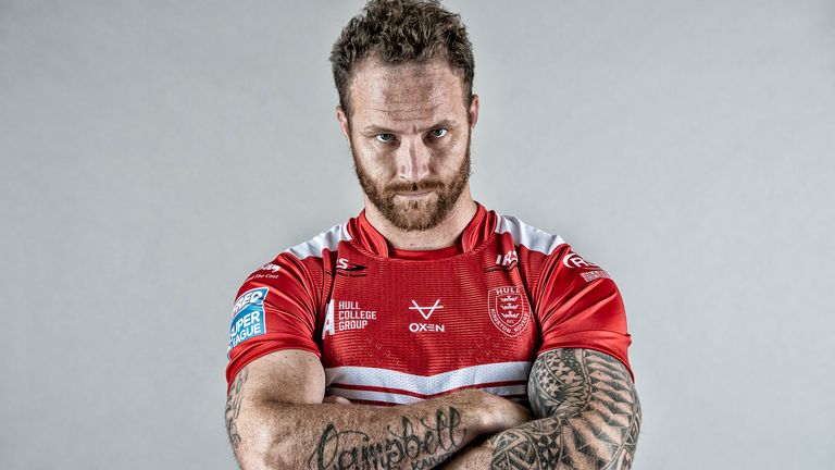 Picture by Allan McKenzie/SWpix.com - 02/03/2021 - Rugby League - Betfred Super League - Hull KR Media Day 2021 - Hull College Craven Park, Hull, England - Korbin Sims.