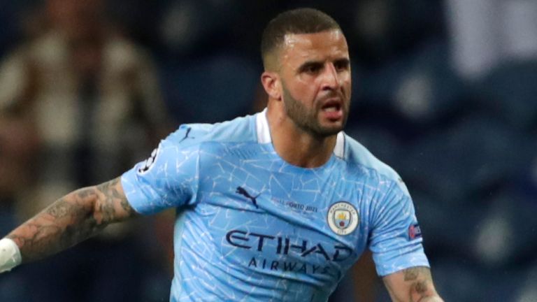 Kyle Walker received racist abuse online shortly after Manchester City lose to Chelsea on Saturday evening