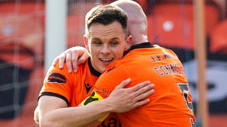 Lawrence Shankland adelantó al Dundee United en la primera mitad