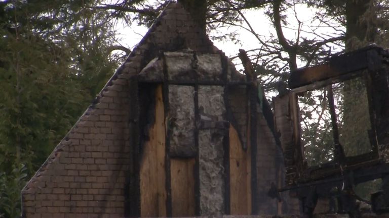 The fire caused significant damage to Lawwell's home