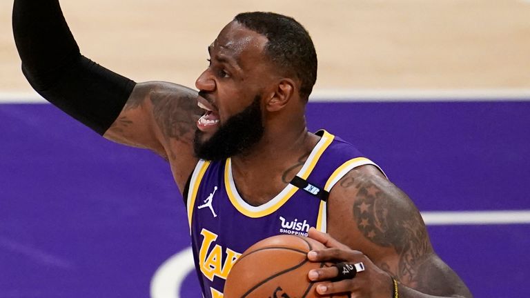 LeBron James could give the Lakers a welcome boost heading into the playoffs. Image: AP