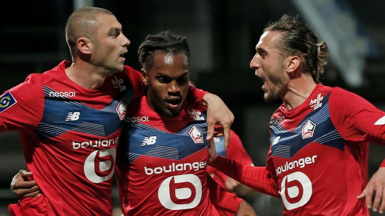 Lille won the Ligue 1 title with victory against Angers on Sunday